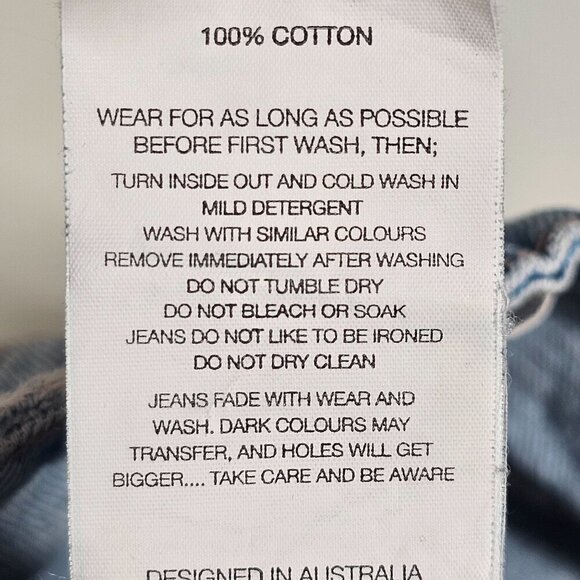 Rollas Dusters High Rise Slim Jeans Old Stone Light Wash Denim Cotton Size 28 - Picture 11 of 16